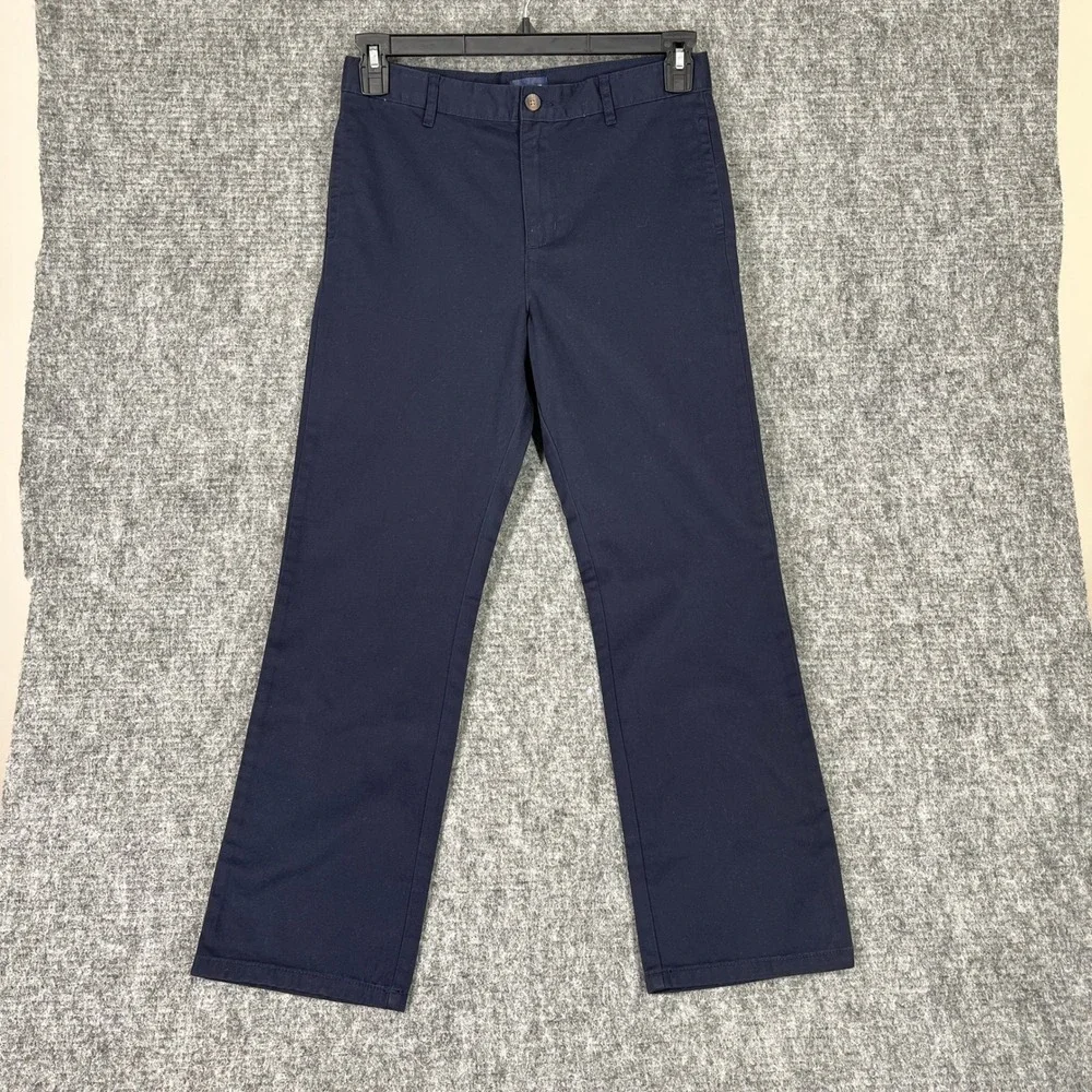 Childrens Place Pants Boys 12‎ Husky Navy Dress Flat Front Modern Essentials NWT